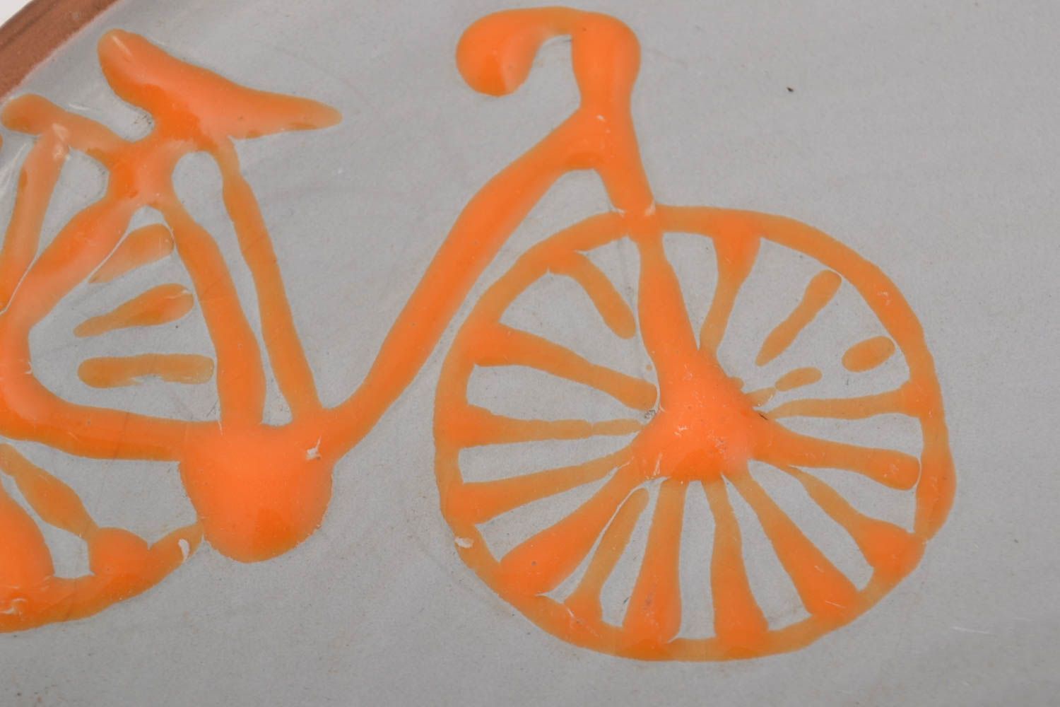Plato de cerámica artesanal utensilio de cocina menaje del hogar Bicicletas foto 2