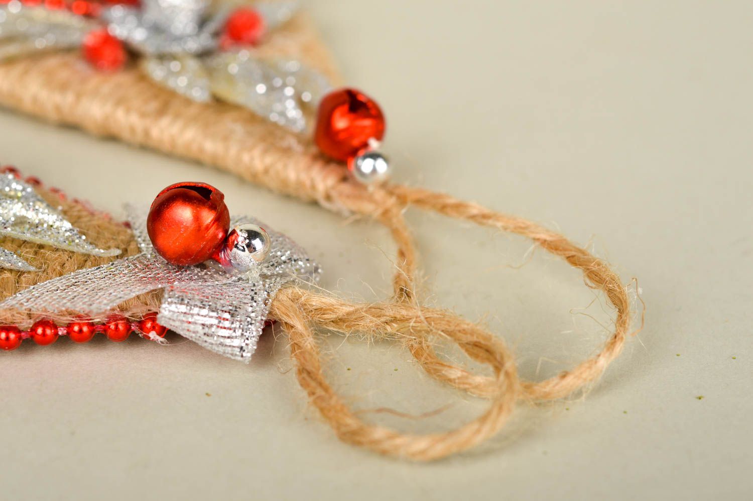 Decoraciones navideñas hechas a mano elementos decorativos regalo original foto 5