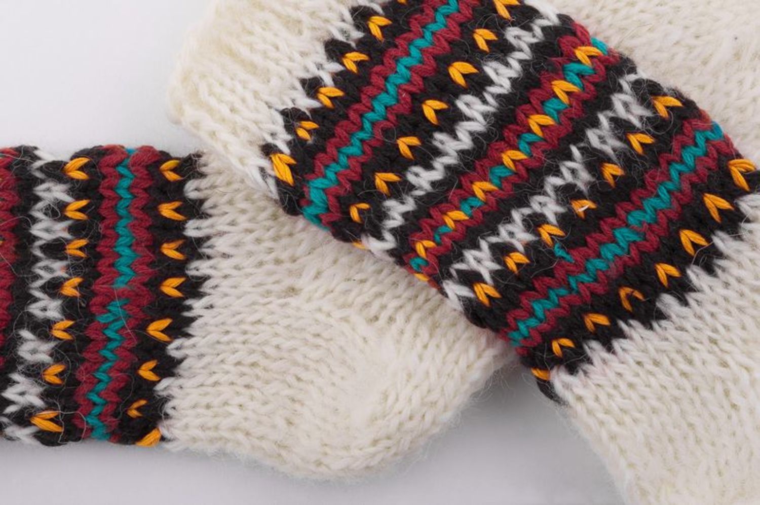 Chaussettes en laine faites à la main pour femme  photo 3