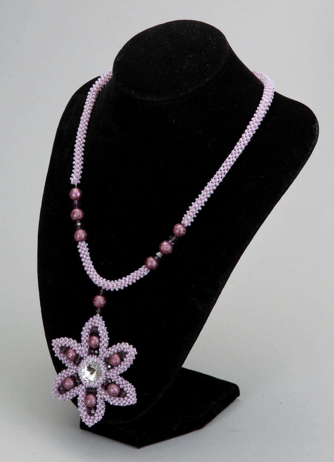 Necklace made of czech beads photo 4
