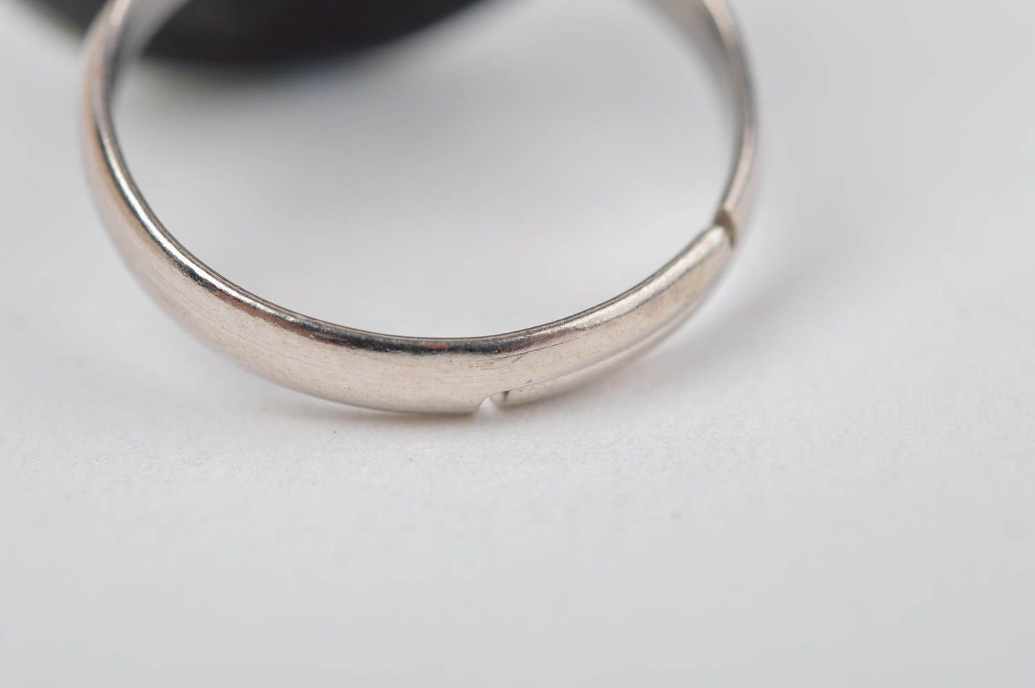 Handmade designer glass ring beautiful massive ring elegant accessory photo 4