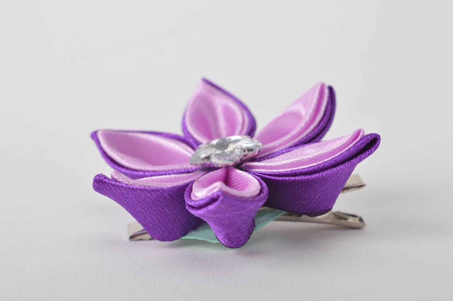 Handmade hair accessories hair clip kanzashi flower designer jewelry cool gifts photo 3