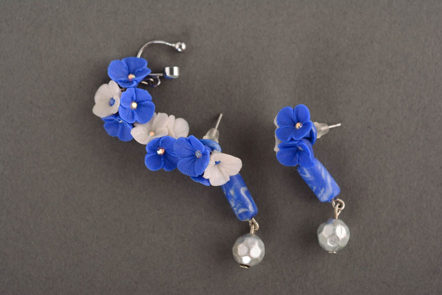 Blue cuff earrings Classics photo 1