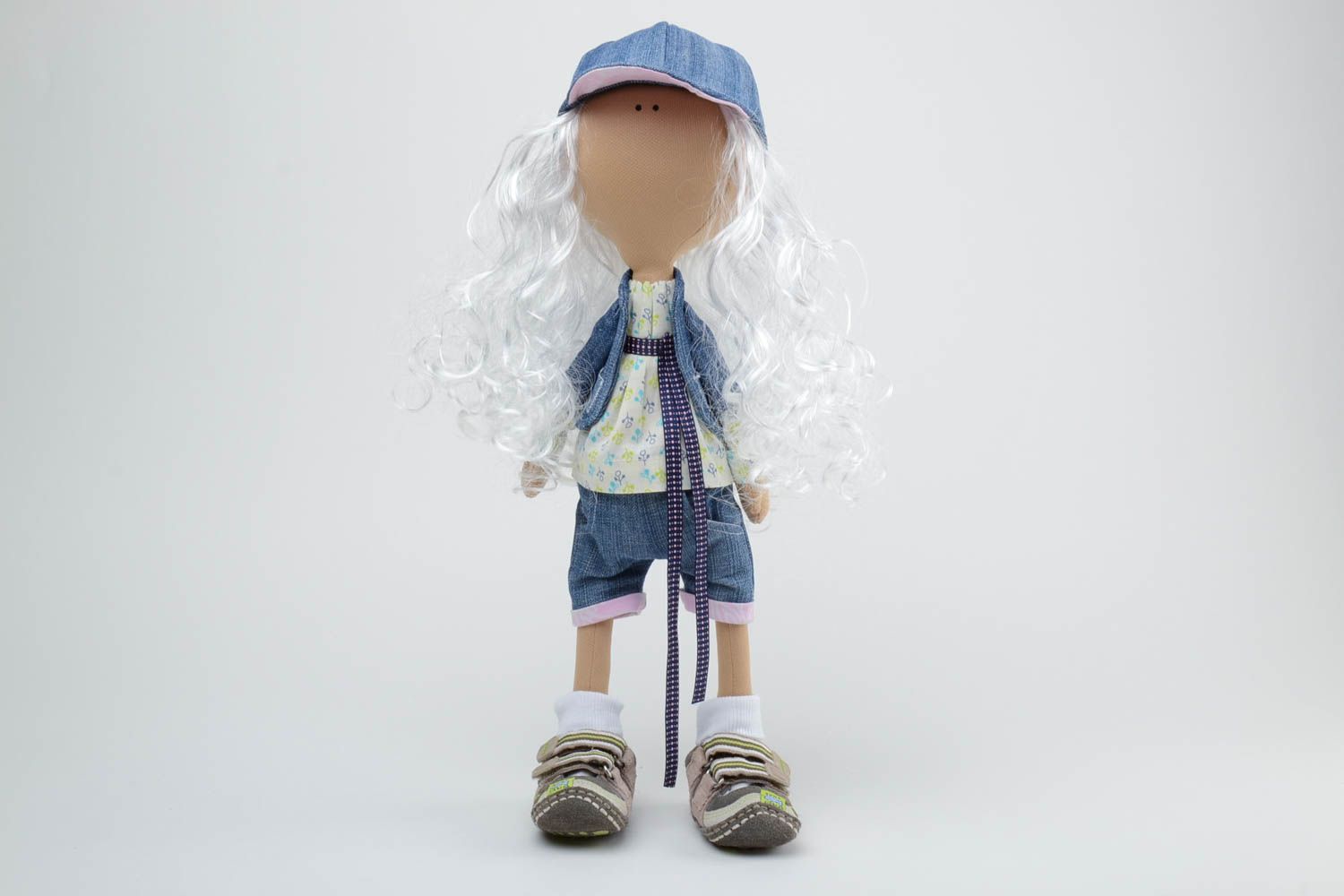 Originelle künstlerische Interieur Puppe handmade aus Stoff für Kleinkinder Geschenk foto 2