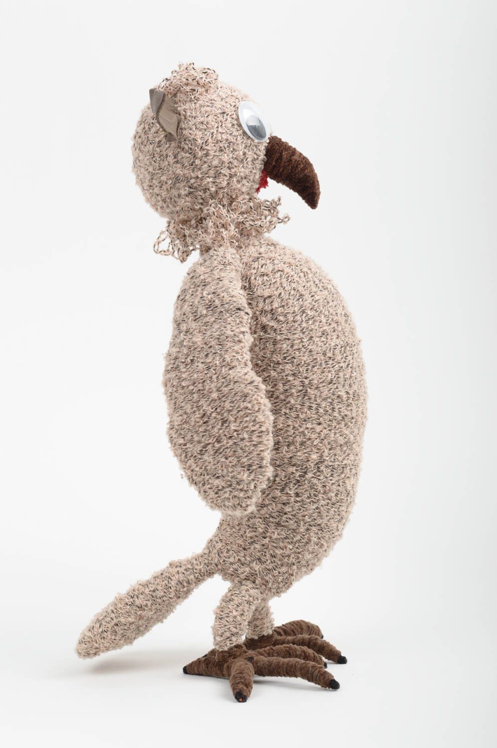 Игрушка сова игрушка ручной работы интересный подарок игрушечная сова большая фото 2