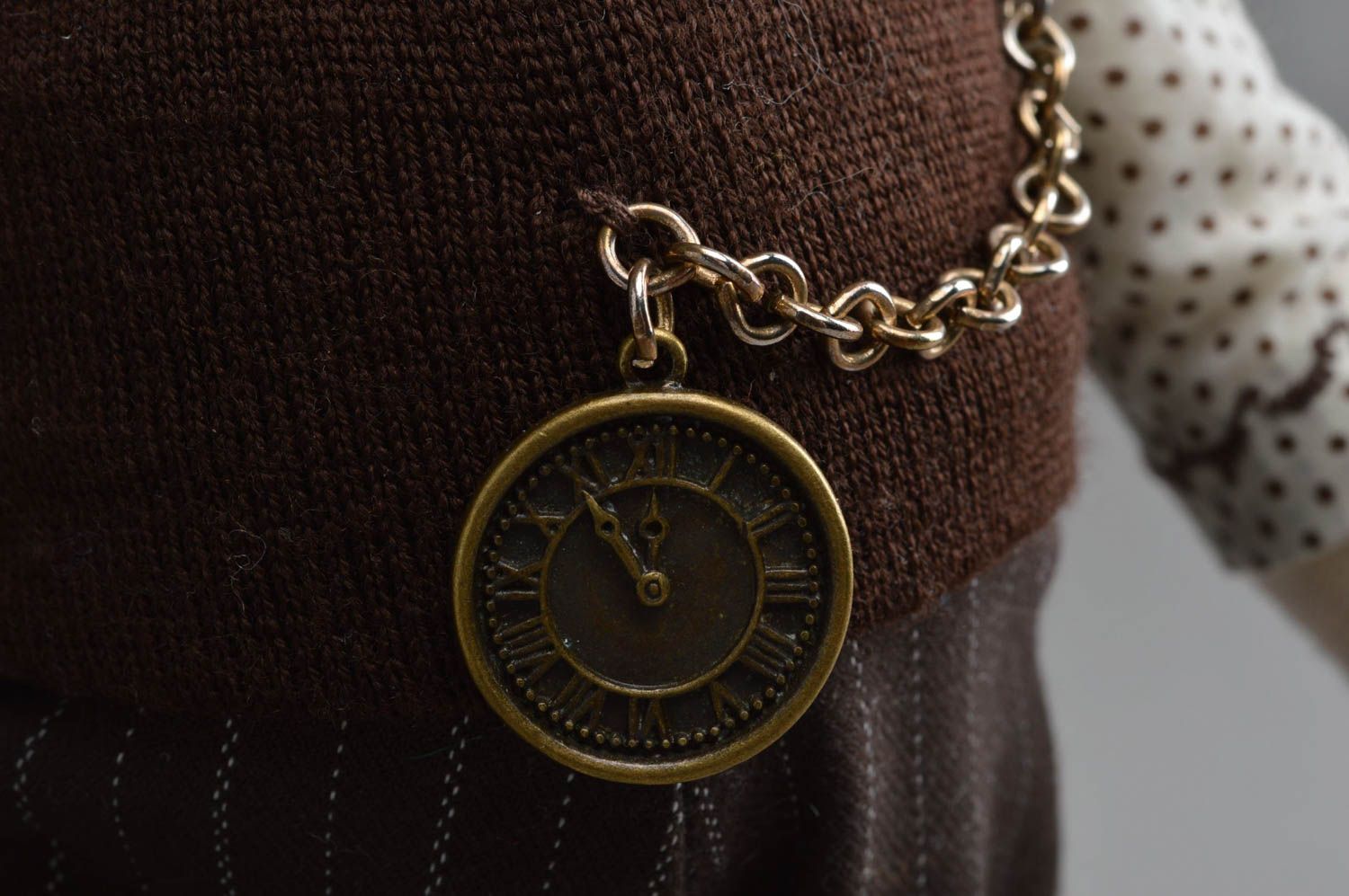 Peluche ours fait main Jouet pour enfant Cadeau original en tissus belle photo 5