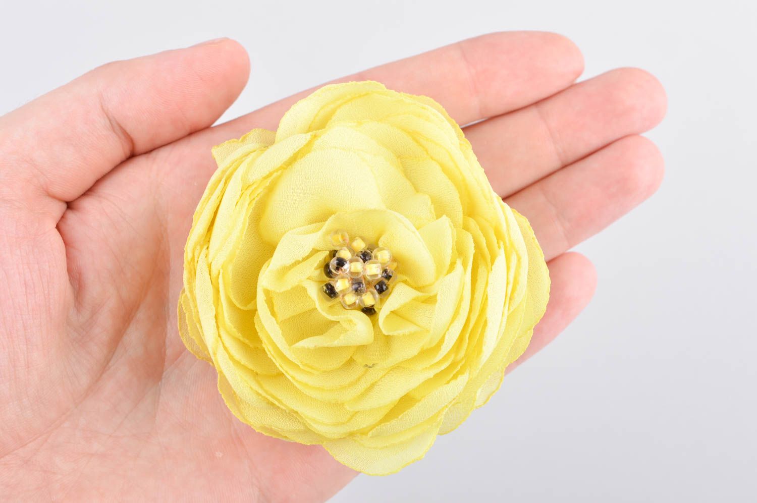Авторское украшение ручной работы аксессуар для волос резинка с цветком фото 5