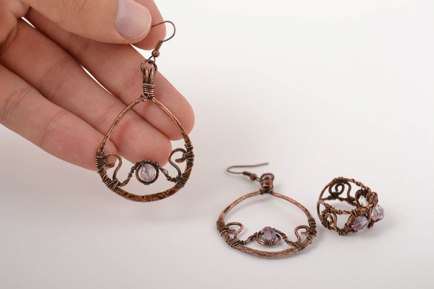 Fashionable jewelry set designer cute accessories handmade unusual jewelry photo 5