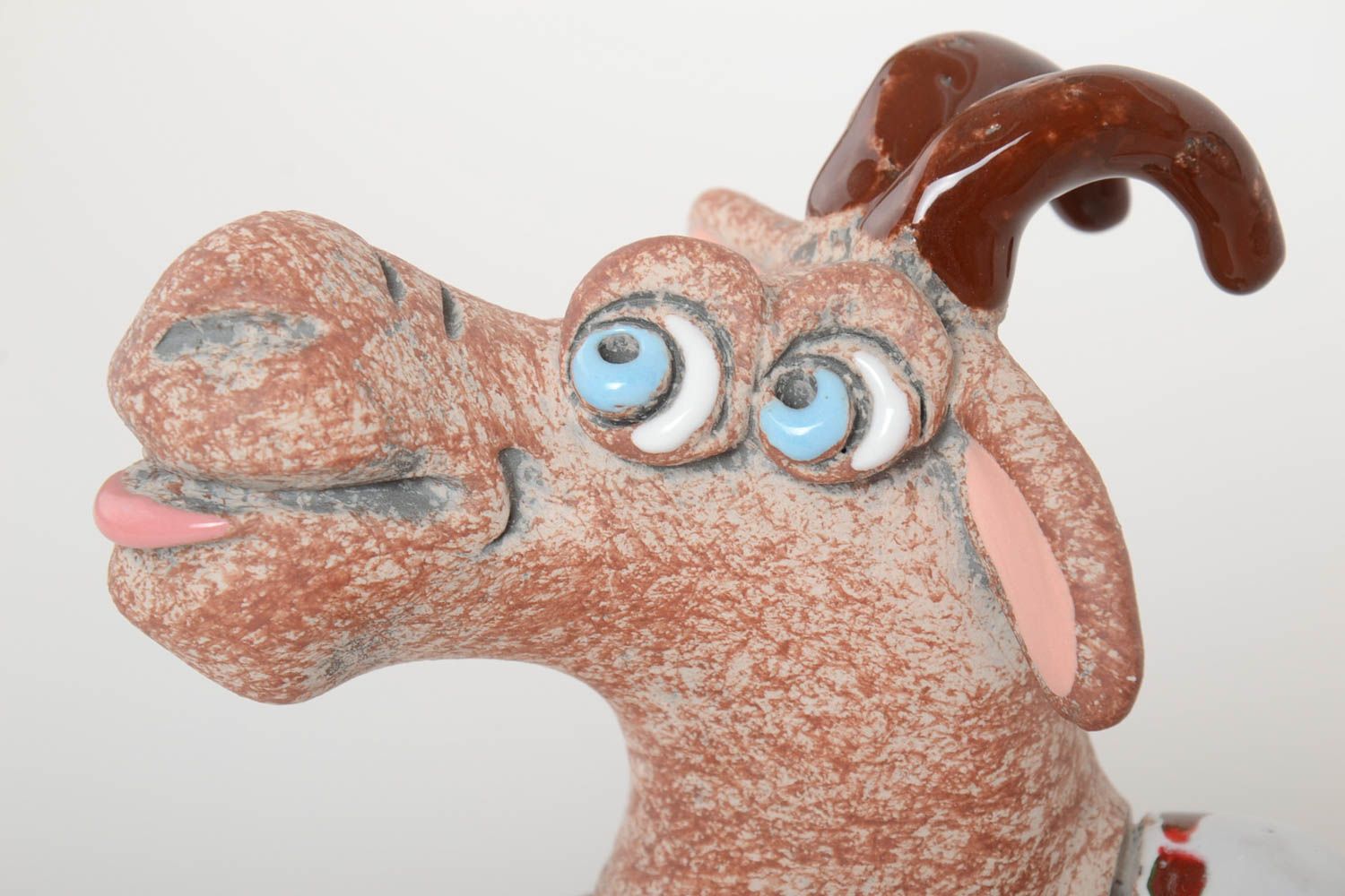 Handmade Keramik Spardose Geschenk für Kinder originell Haus Deko aus Ton foto 3