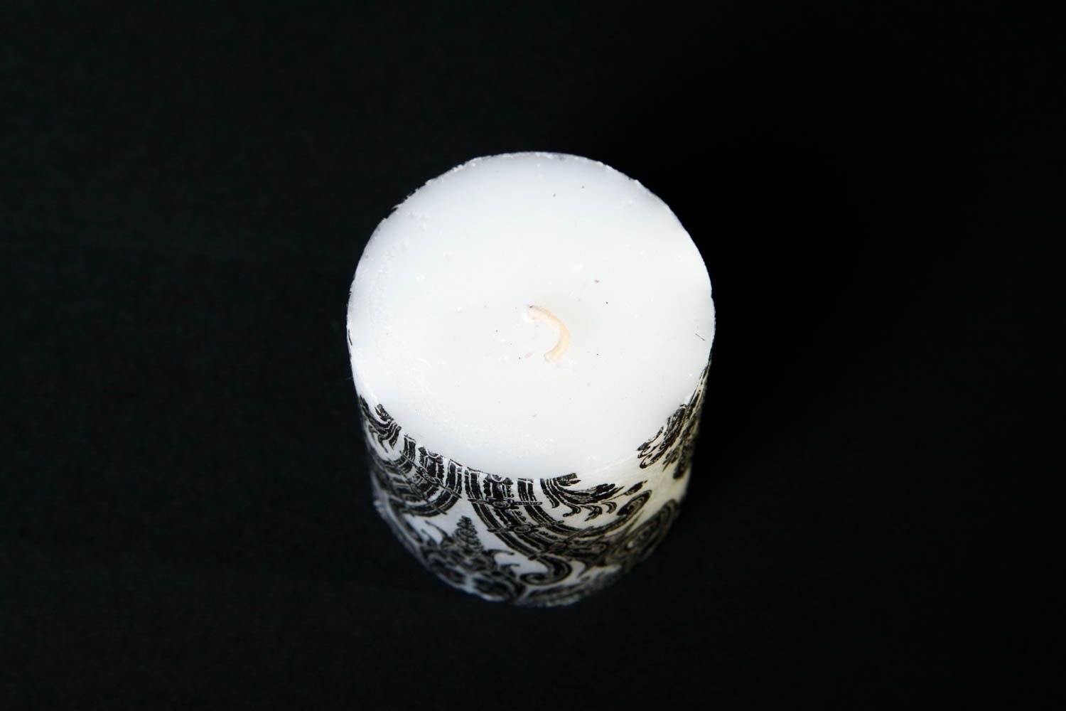 Свеча ручной работы парафиновая свеча круглая винтажная красивая свеча фото 4