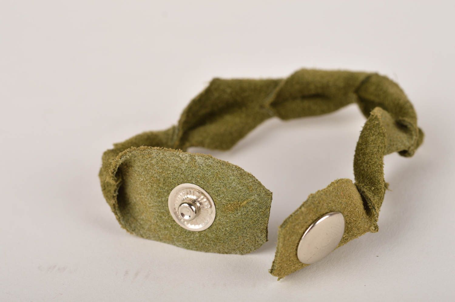 Schmuck Armband handmade Schmuck für Frauen Designer Accessoire aus Wildleder foto 4