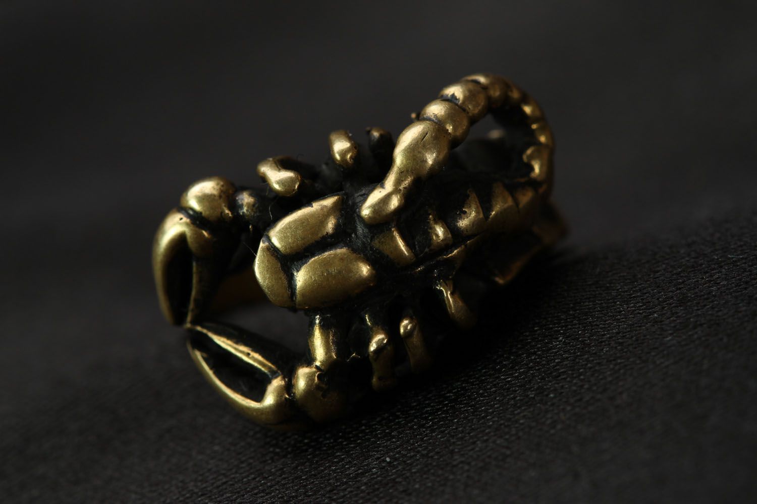 Bronze ring Scorpion photo 4