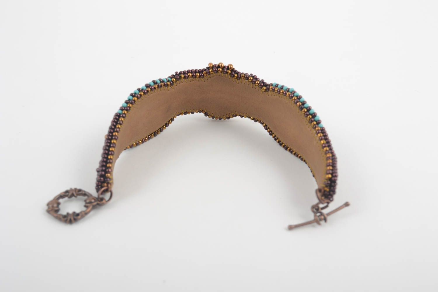 Pulsera de abalorios con turquesa artesanal accesorio para mujer regalo original foto 3