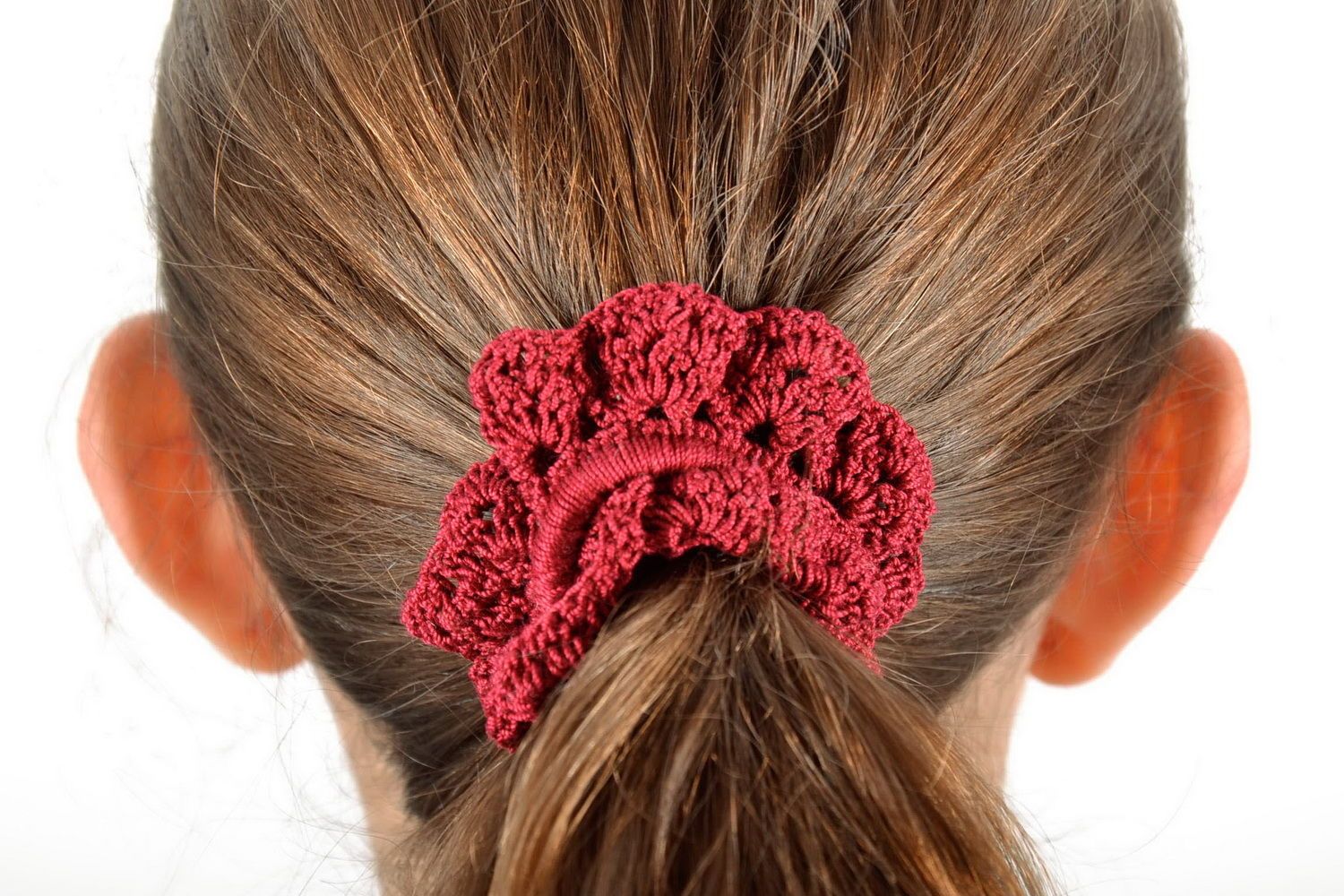 Elástico para o cabelo tricotado foto 3