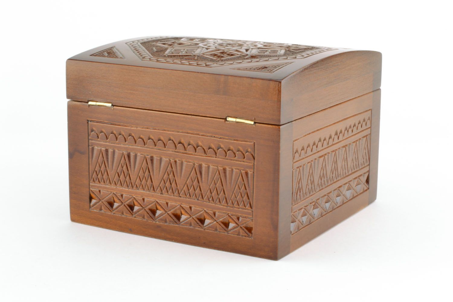 Boîte en bois décorative faite main originale photo 3