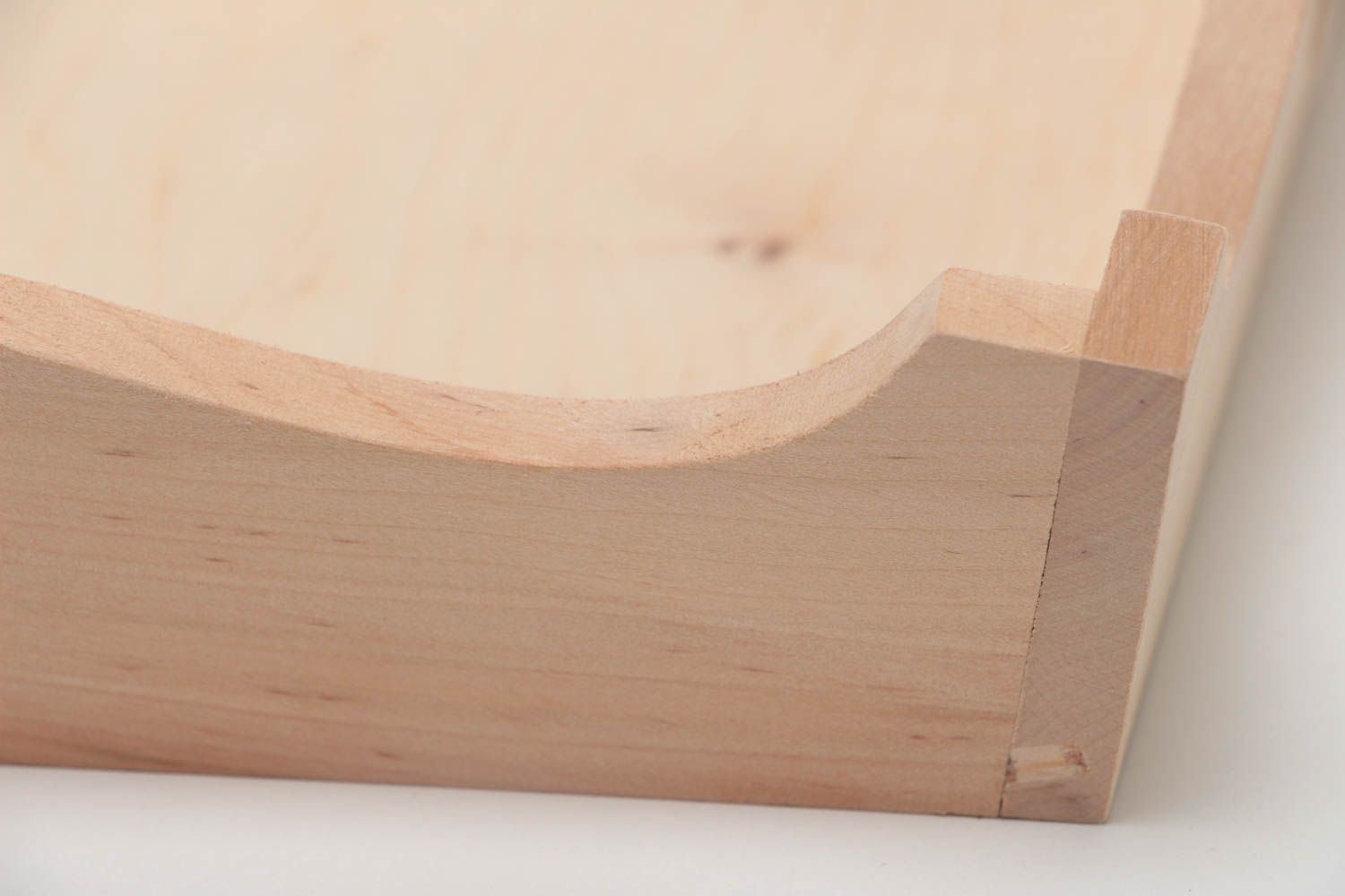 Bandeja de madera pieza para manualidades hecha a mano para decoupage  foto 3