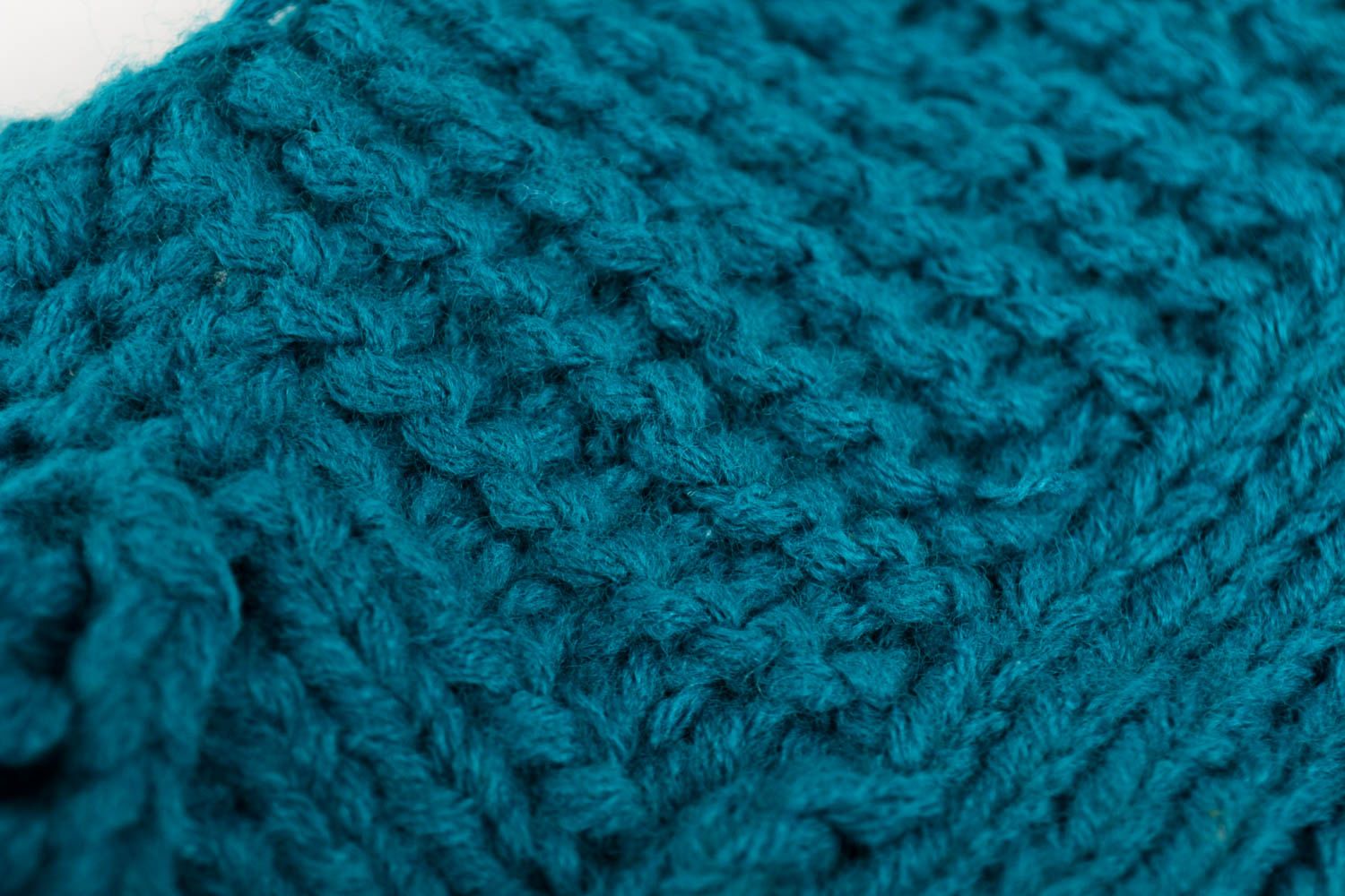 Chaussons tricot faits main Chaussettes courtes bleues chaudes Vêtement femme photo 4