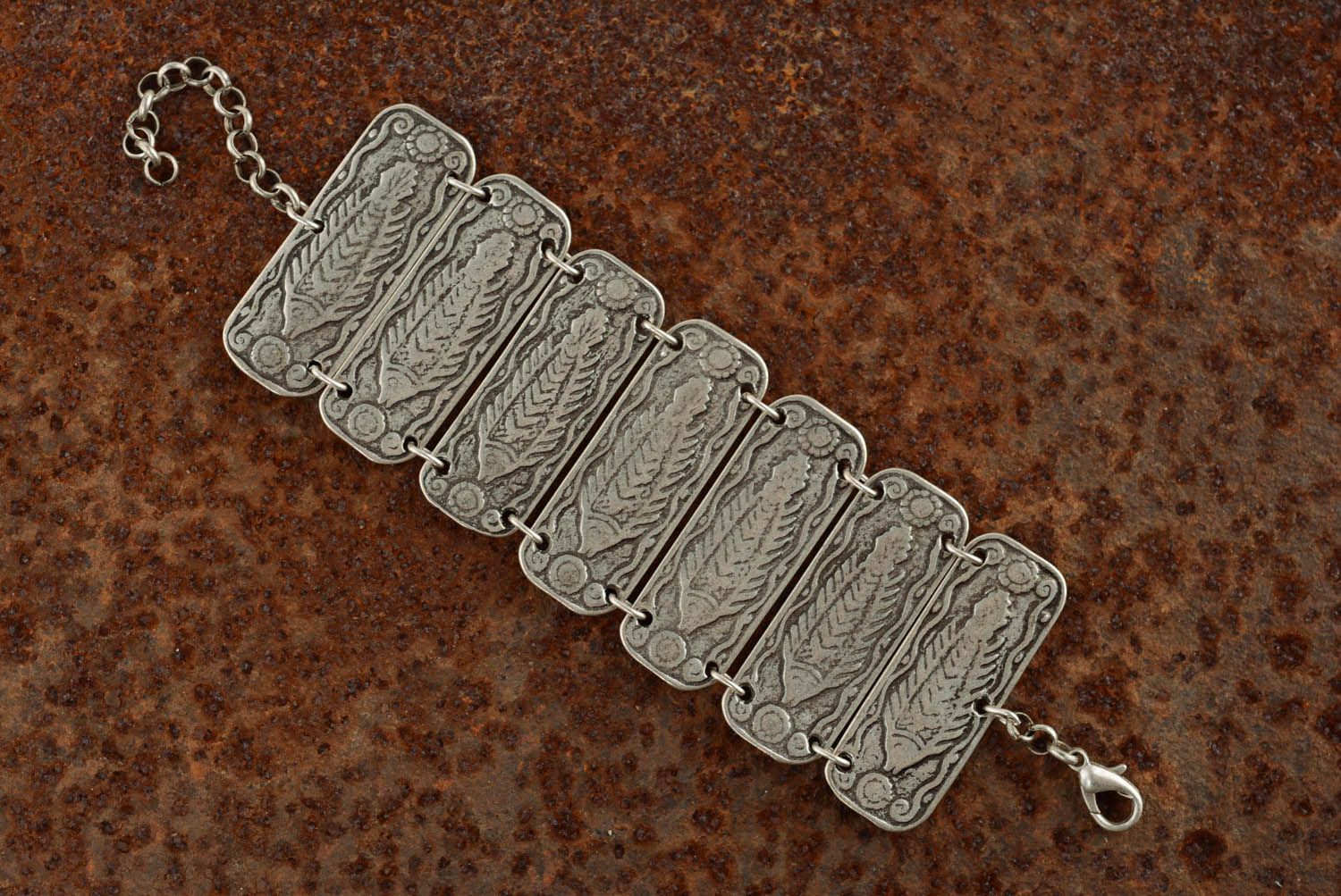 Bracelet en métal fait main original Poisson photo 1