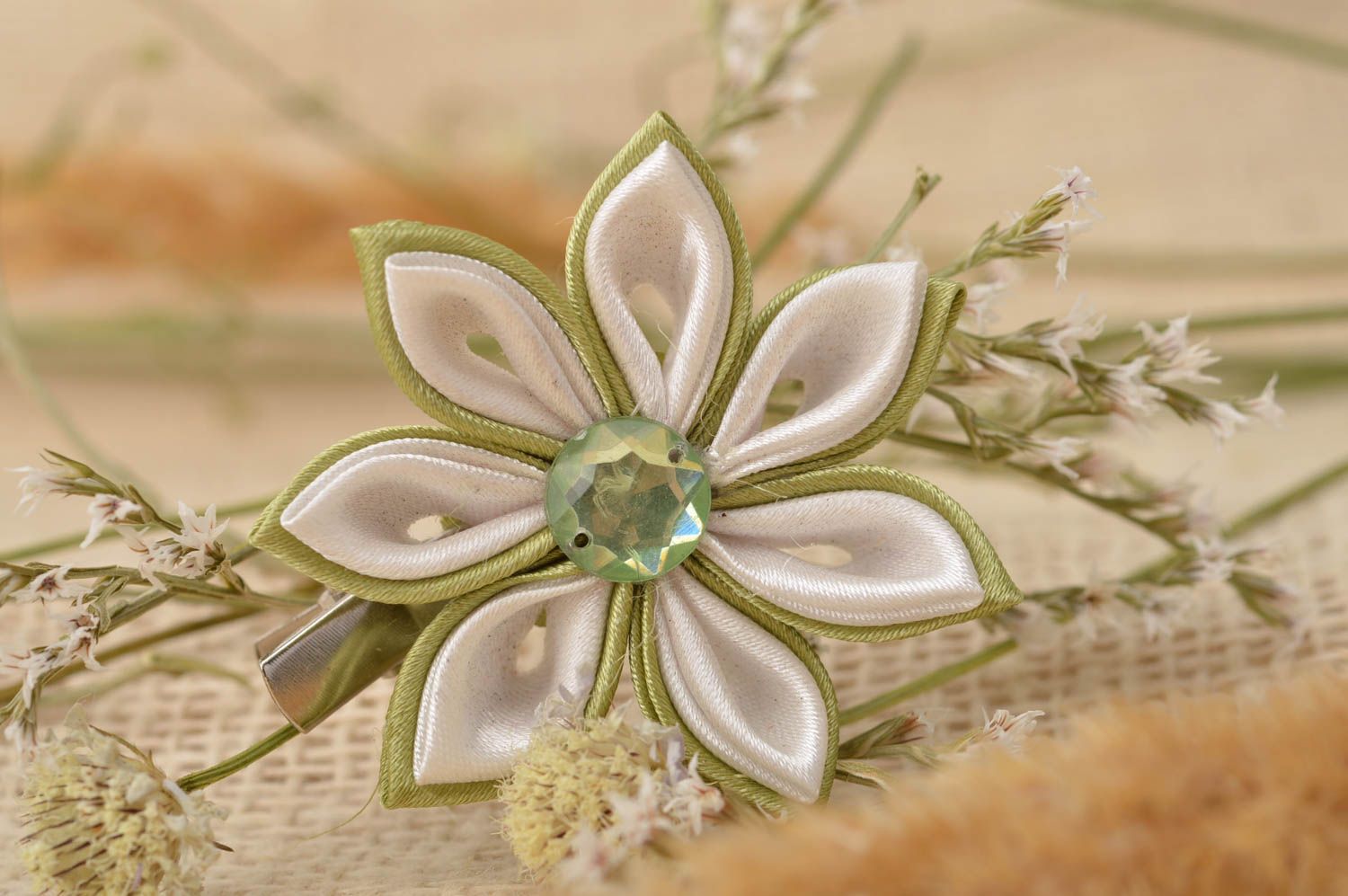 Handmade Mädchen Haarschmuck Haarspange Blume Mode Accessoire für Kinder schön foto 1
