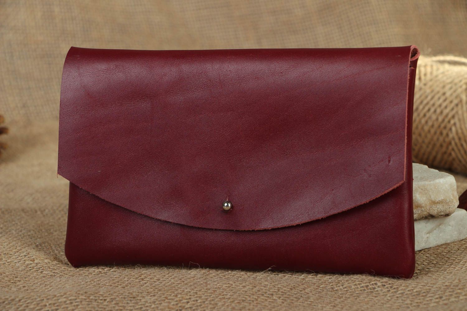 Leather clutch photo 5