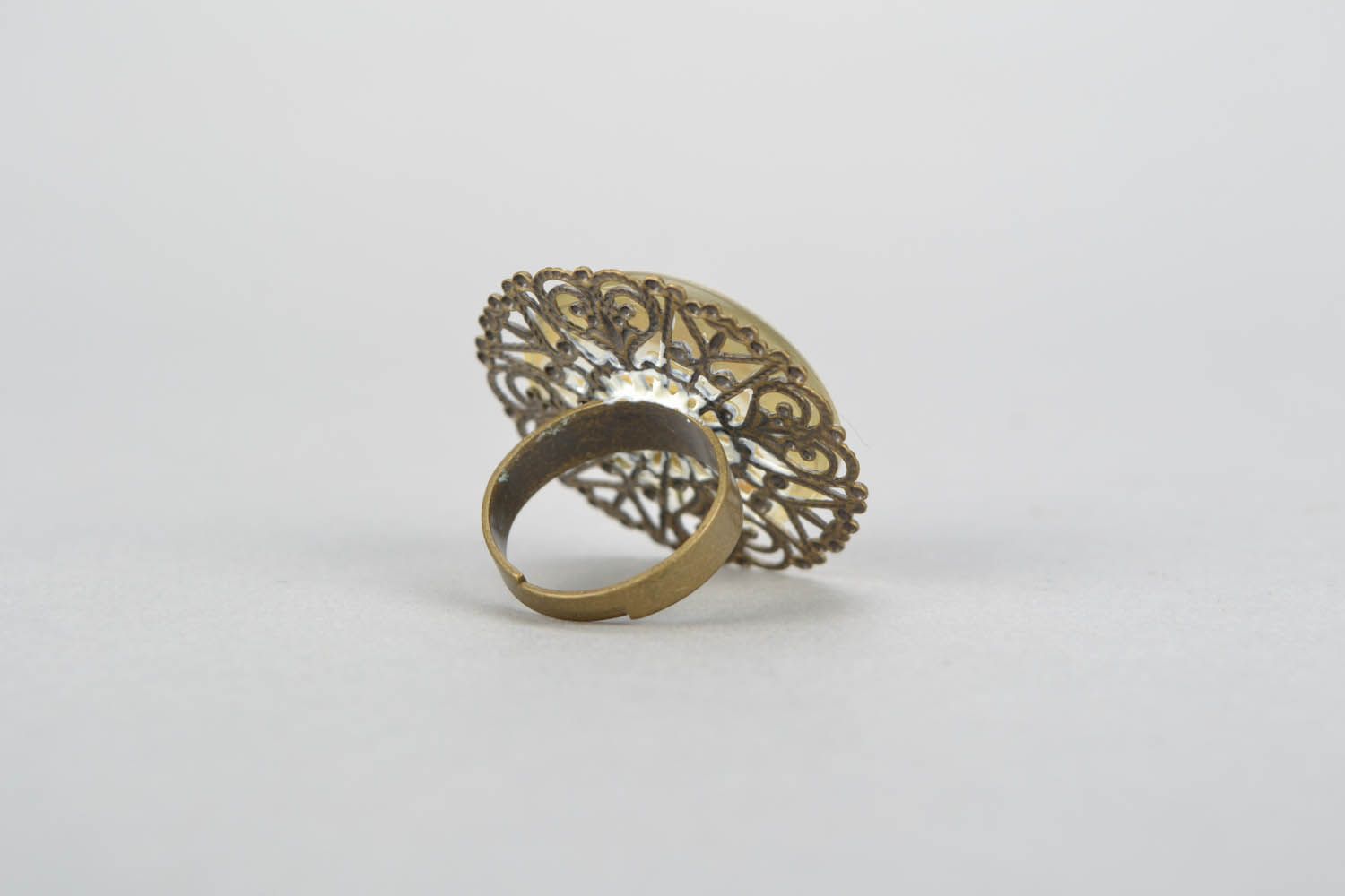 Ring with a dried flower photo 4