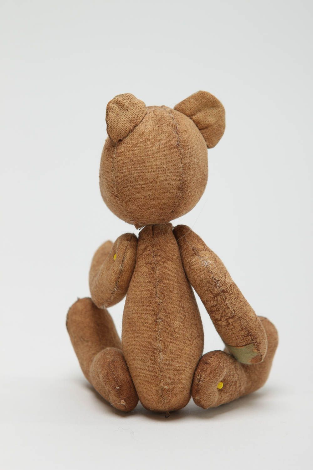 Peluche ours faite main Jouet en tissu petit original Cadeau pour enfant photo 3