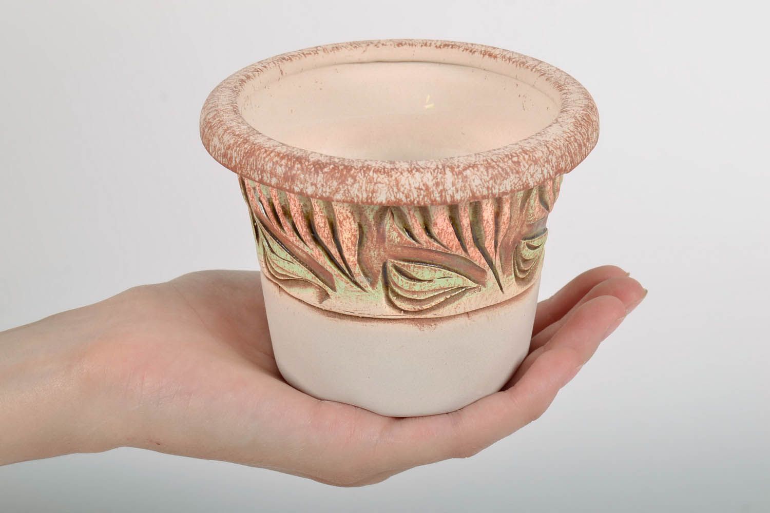 Ceramic flowerpot Boletus photo 5