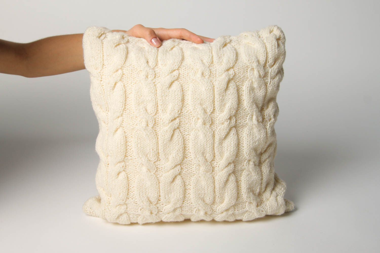 Handmade pillow designer cushion woolen pillowcase home decoration for women photo 2