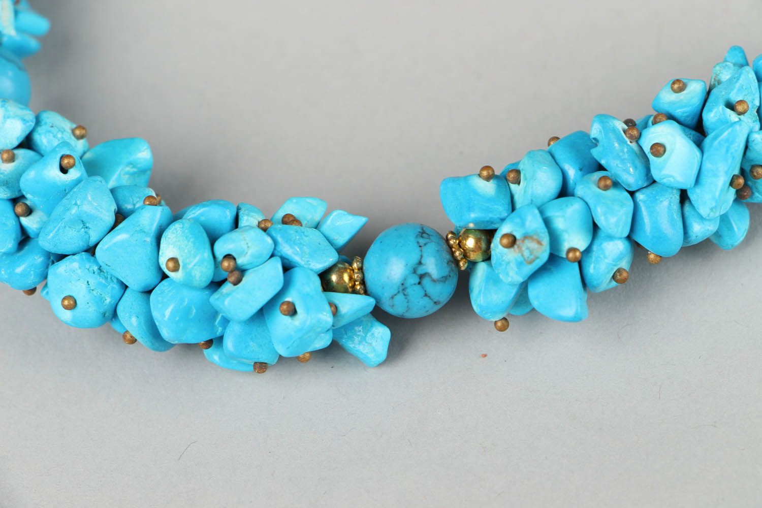 Necklace made of turquoise photo 3