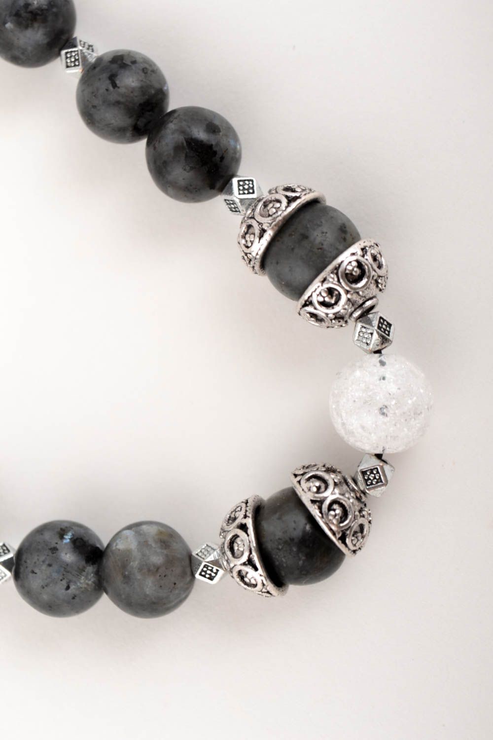 Handmade gemstone jewelry set beaded earrings beaded bracelet designs gift ideas photo 2