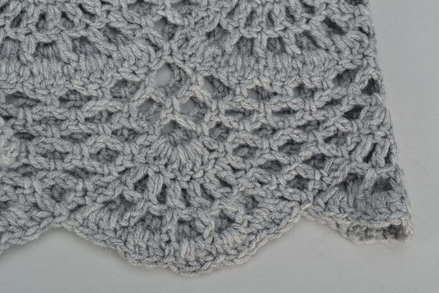 Crocheted lacy vest photo 3