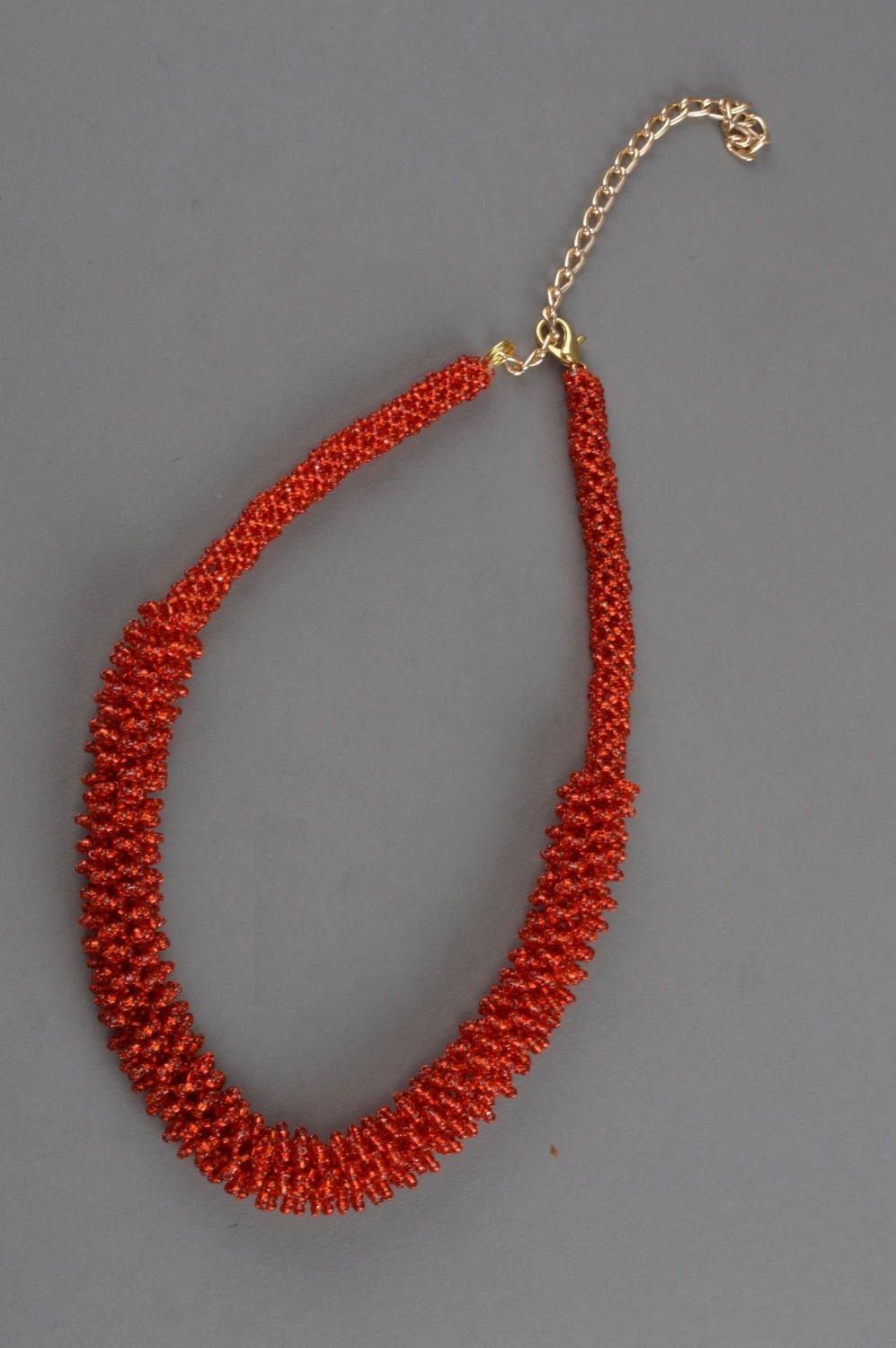 Beaded necklace handmade beautiful stylish accessory designer jewelry for women photo 3