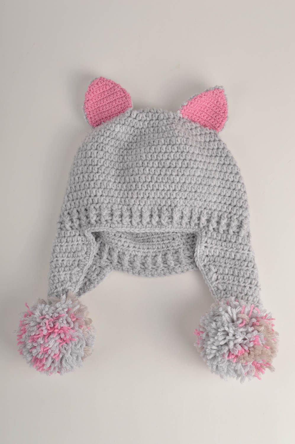 Beautiful handmade crochet hat warm baby hat fashion accessories for her photo 2