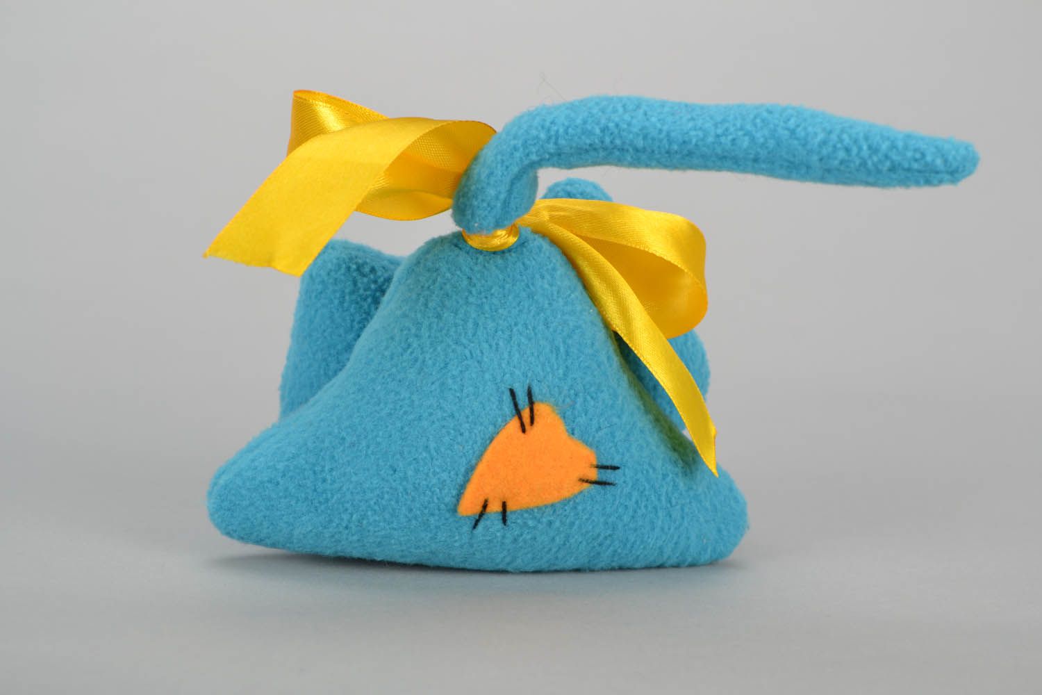 Тканевая игрушка Голубой котик фото 4
