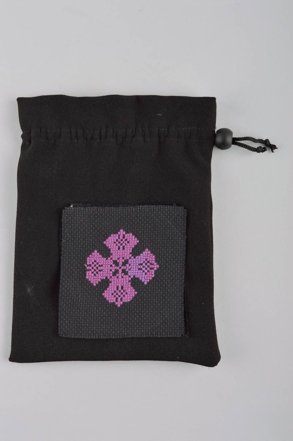 Кошелек из ткани женский кошелек ручной работы авторский мешочек для монет фото 2