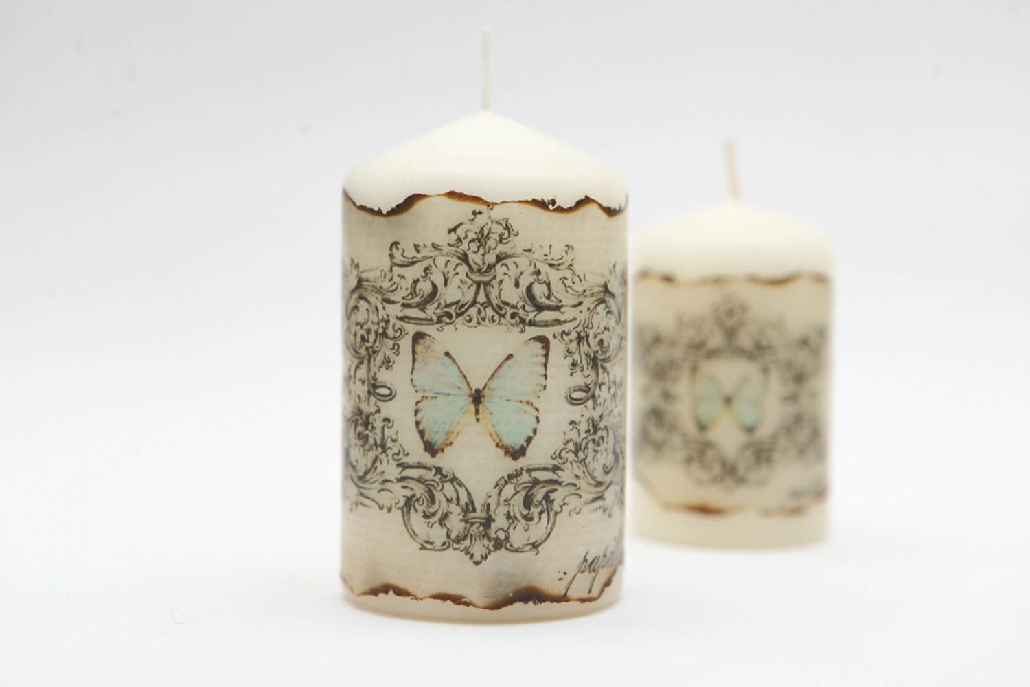 Juego de velas decorativas hechas a mano regalo original decoración de casa foto 3