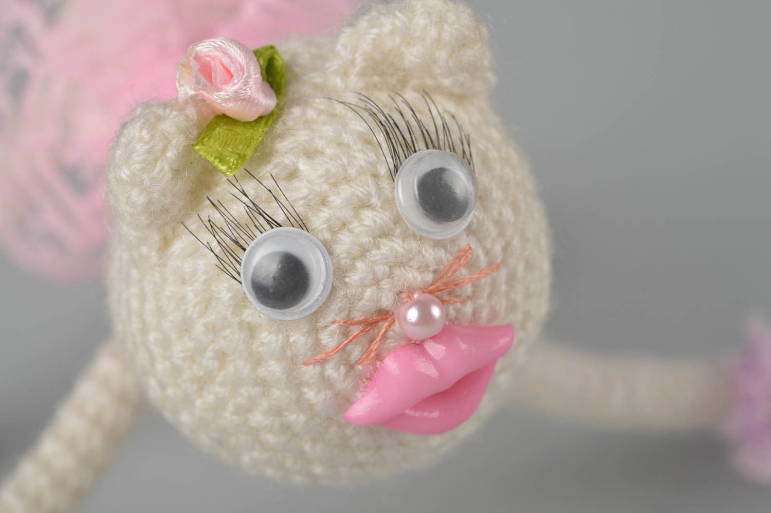 Hand-crocheted creative toy handmade designer toy for babies nursery decor photo 4