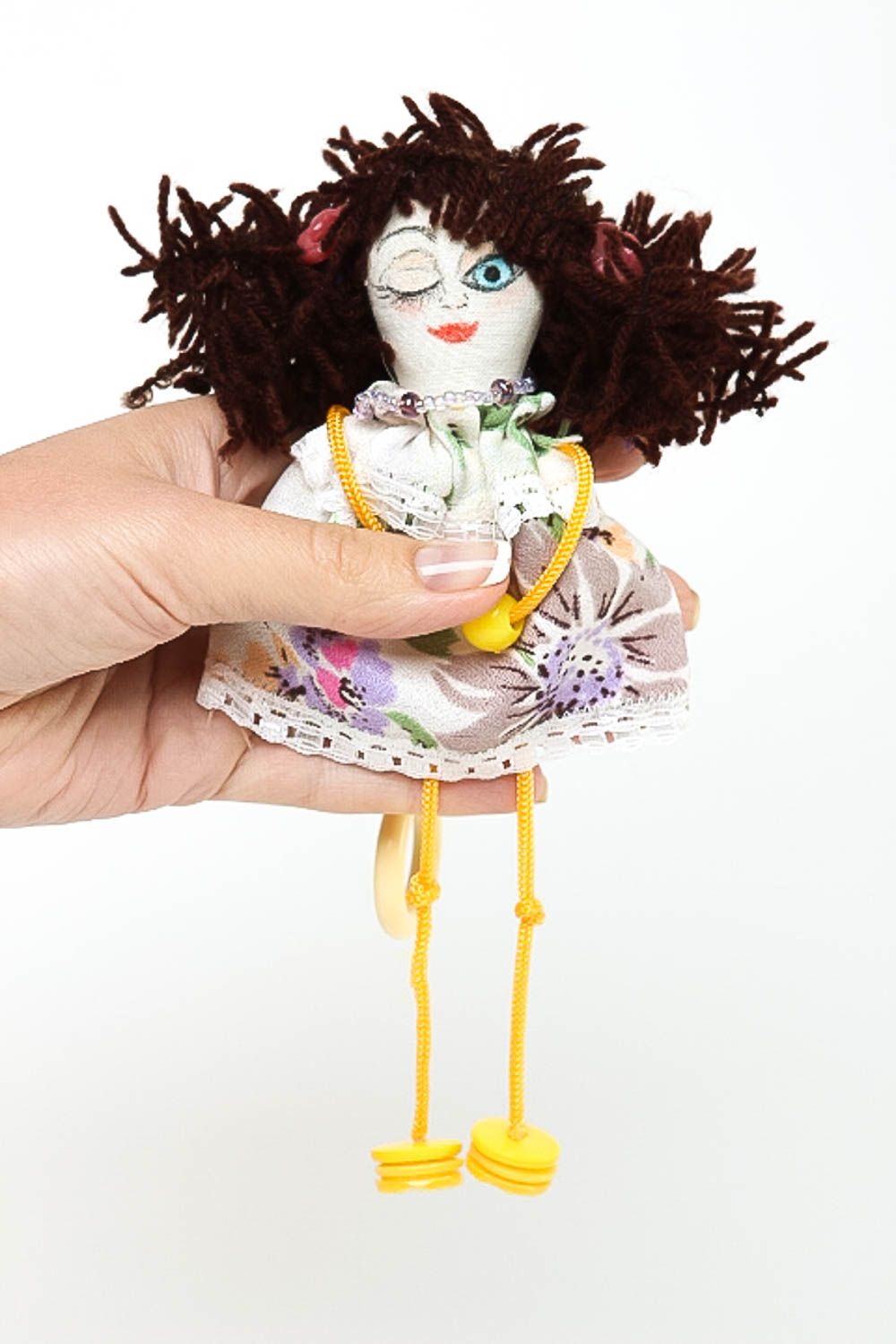Deko Anhänger Puppe handgemacht Spielzeug Puppe Wand Dekor mit Rosmarin Aroma foto 5