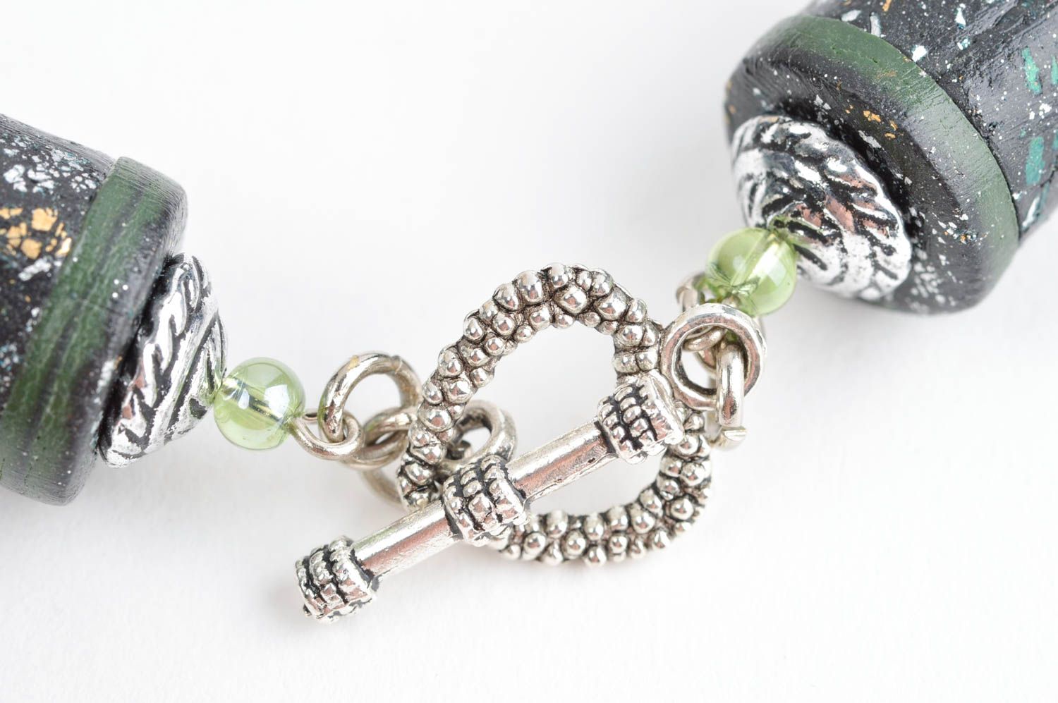 Unusual handmade bead necklace plastic necklace beautiful jewellery for girls photo 4