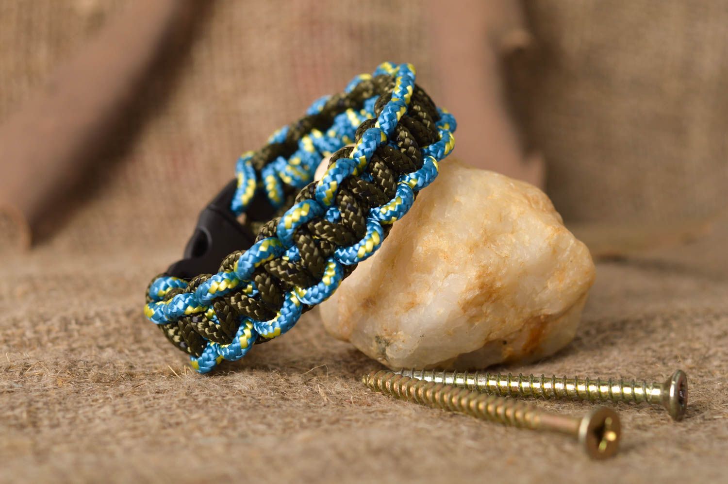Unusual handmade survival bracelet unisex cord bracelet fashion trends photo 1