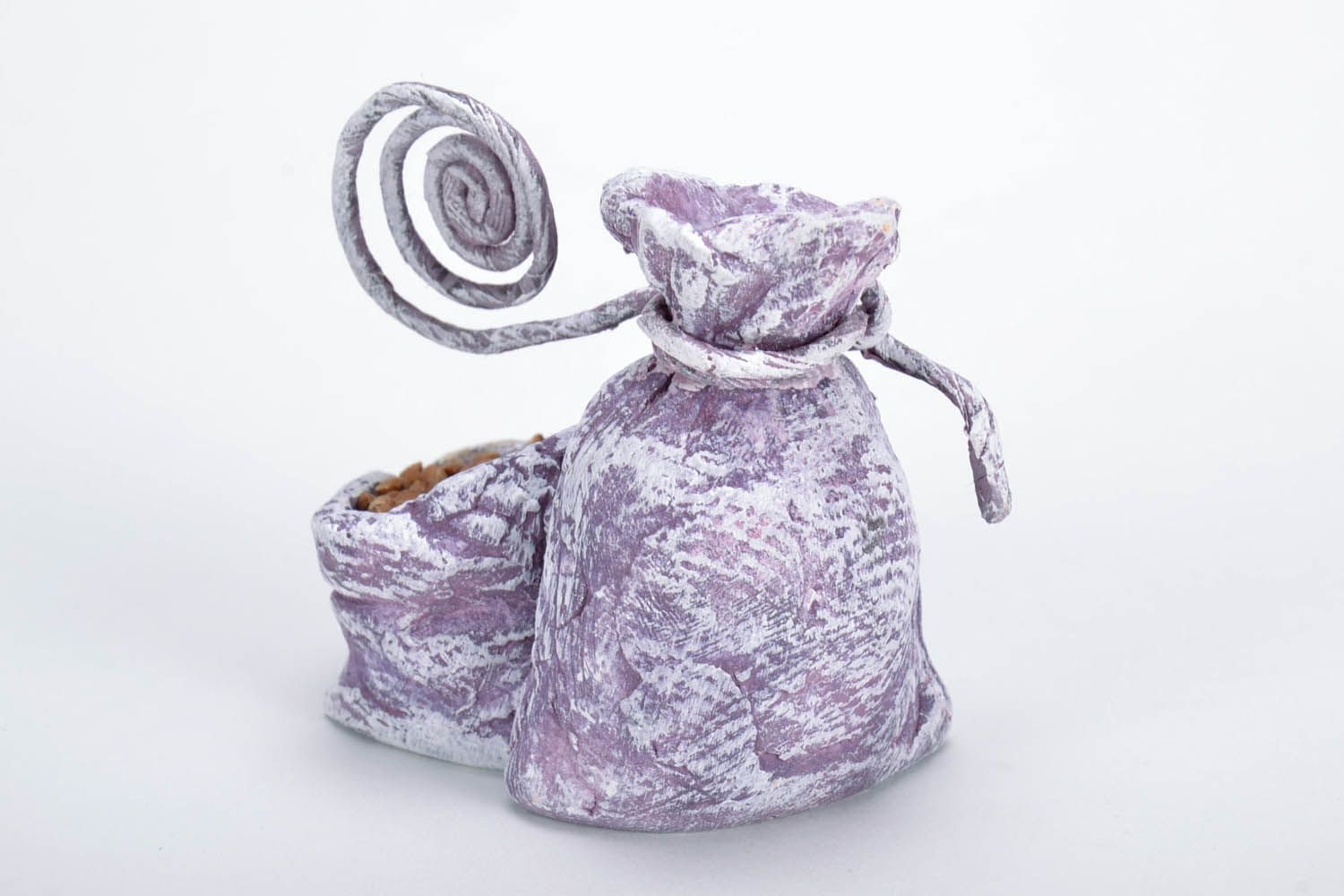 Plaster statuette Bags with Buckwheat photo 2
