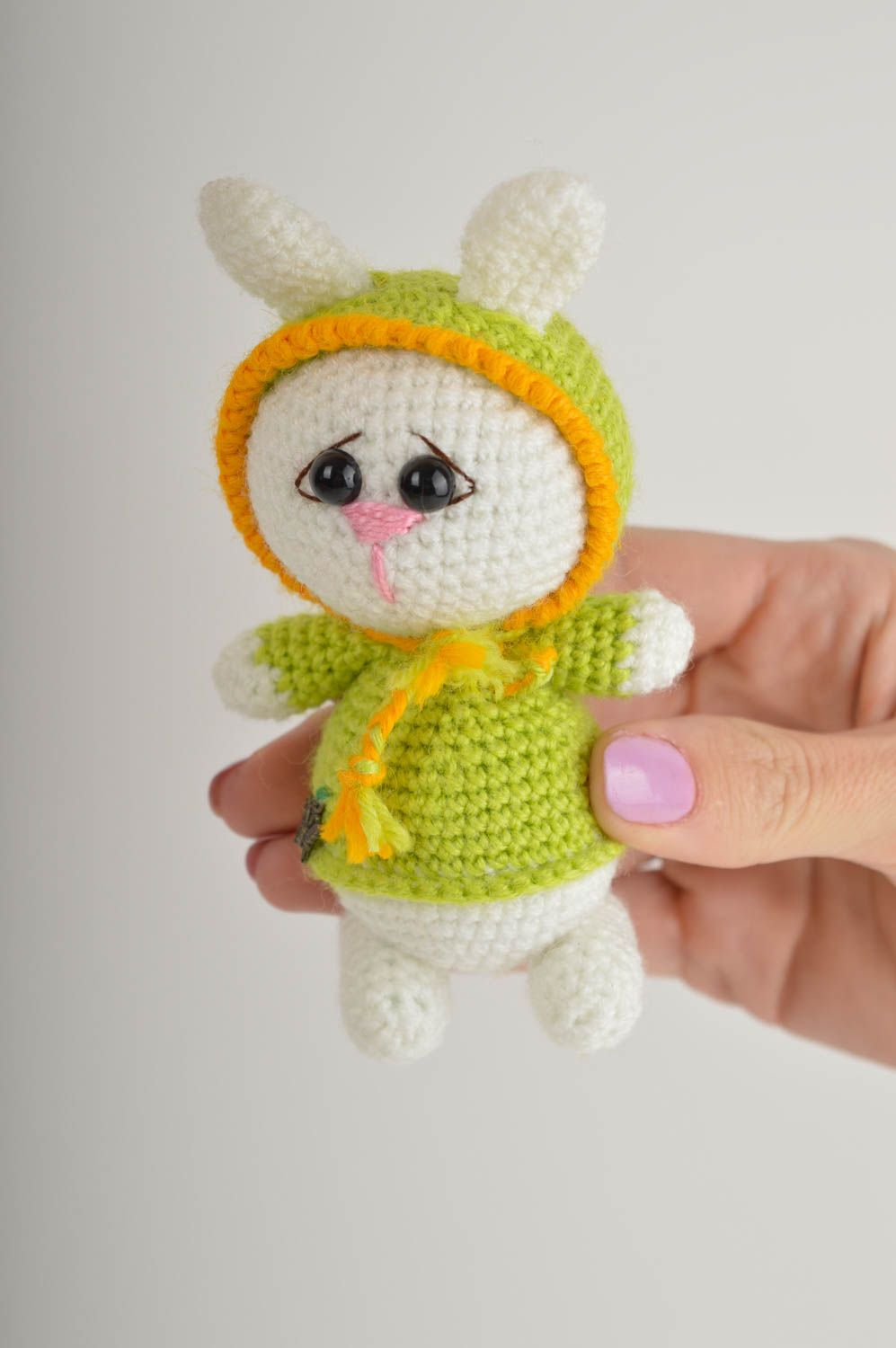 Juguete artesanal tejido a crochet peluche para niños regalo original Conejito foto 5