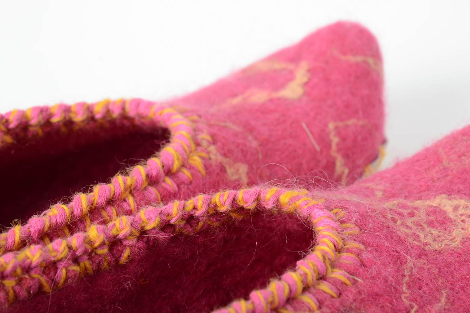 Zapatillas de casa hechas a mano de lana calzado femenino regalo original foto 5