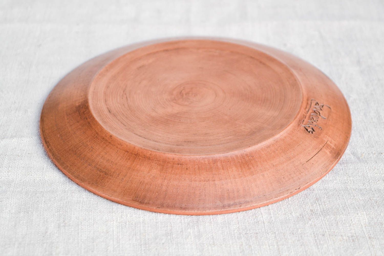 Керамическая тарелка ручной работы глиняная посуда тарелка керамическая посуда фото 5