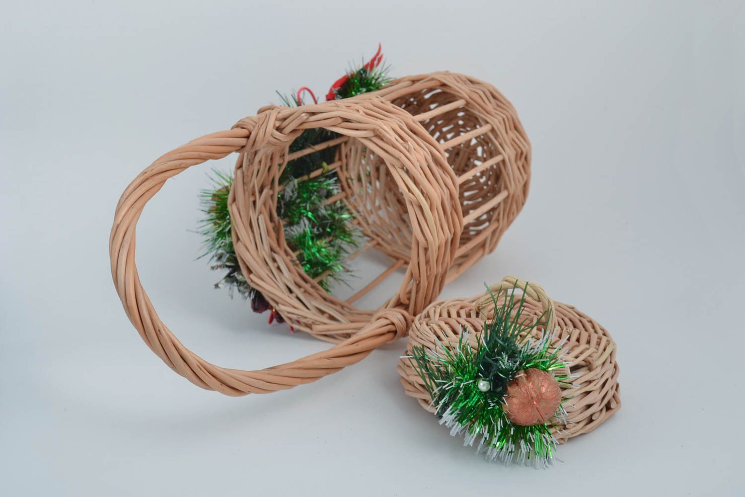 Unusual handmade woven basket Easter basket designs Easter decoration gift ideas photo 4
