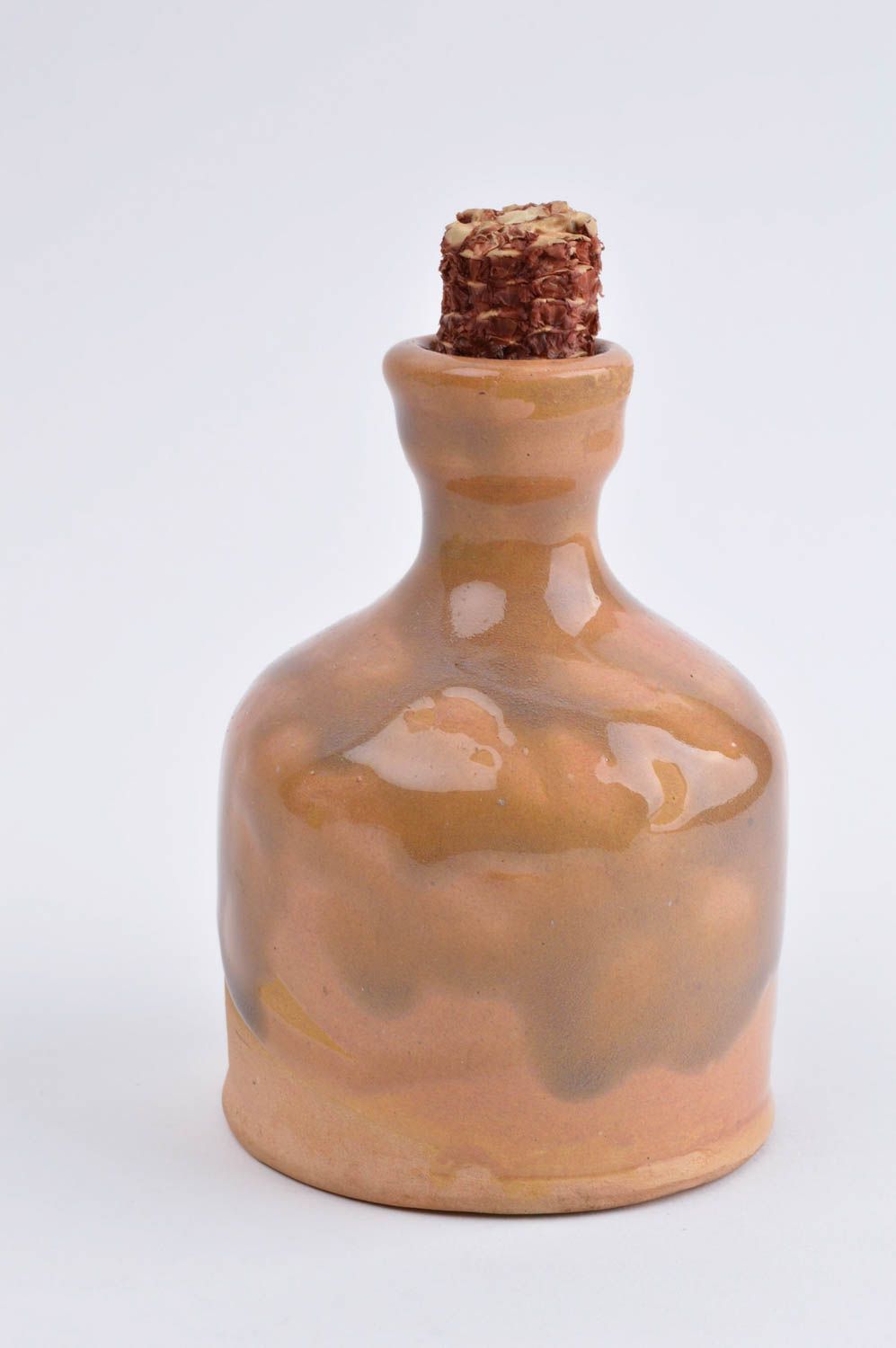 Бутылка посуда ручной работы экологическая сосуд для вина керамический кувшин фото 3
