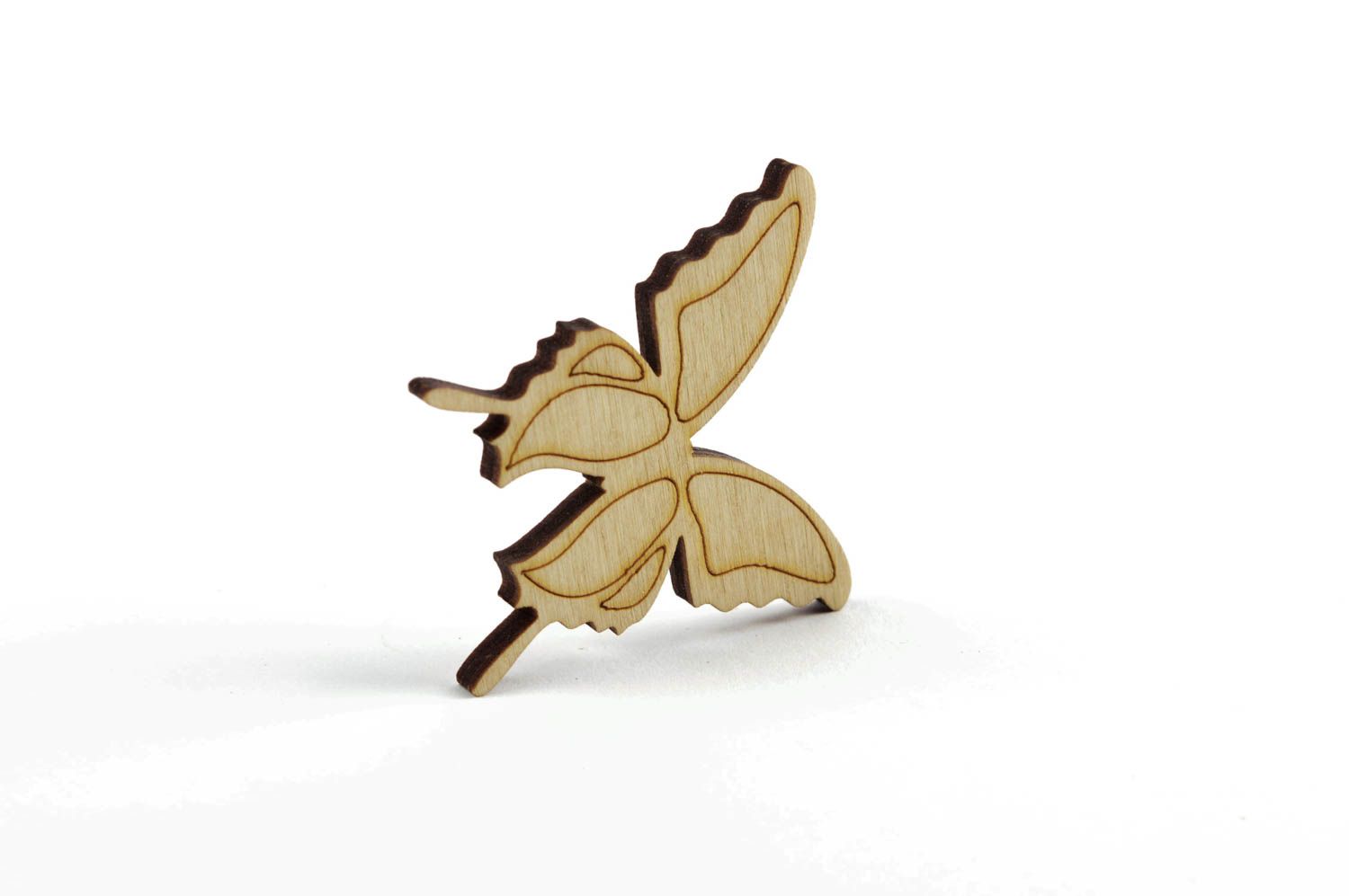 Forme en bois à peindre faite main papillon Loisirs créatifs photo 1