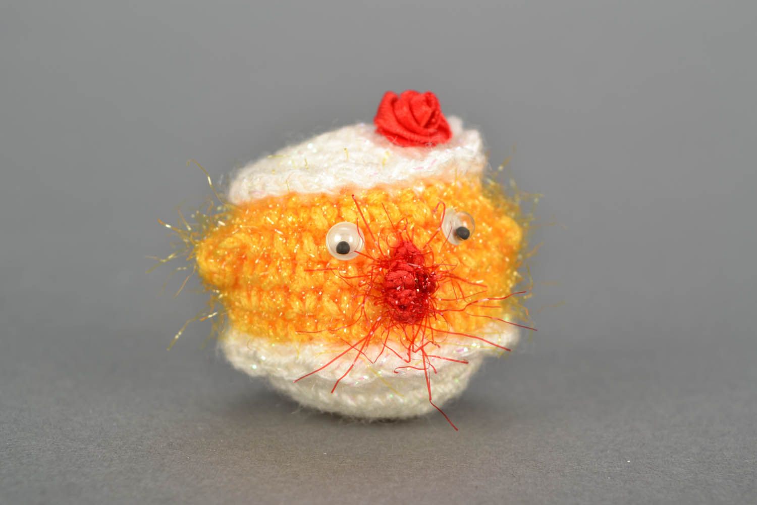 Hand crocheted chicken photo 1