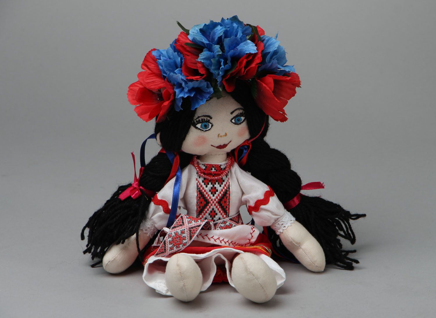 Текстильная кукла в украинском стиле фото 1