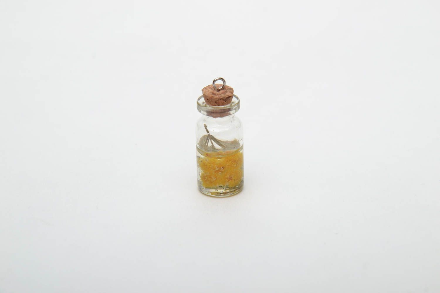 Interior pendant with natural flowers in epoxy resin photo 3